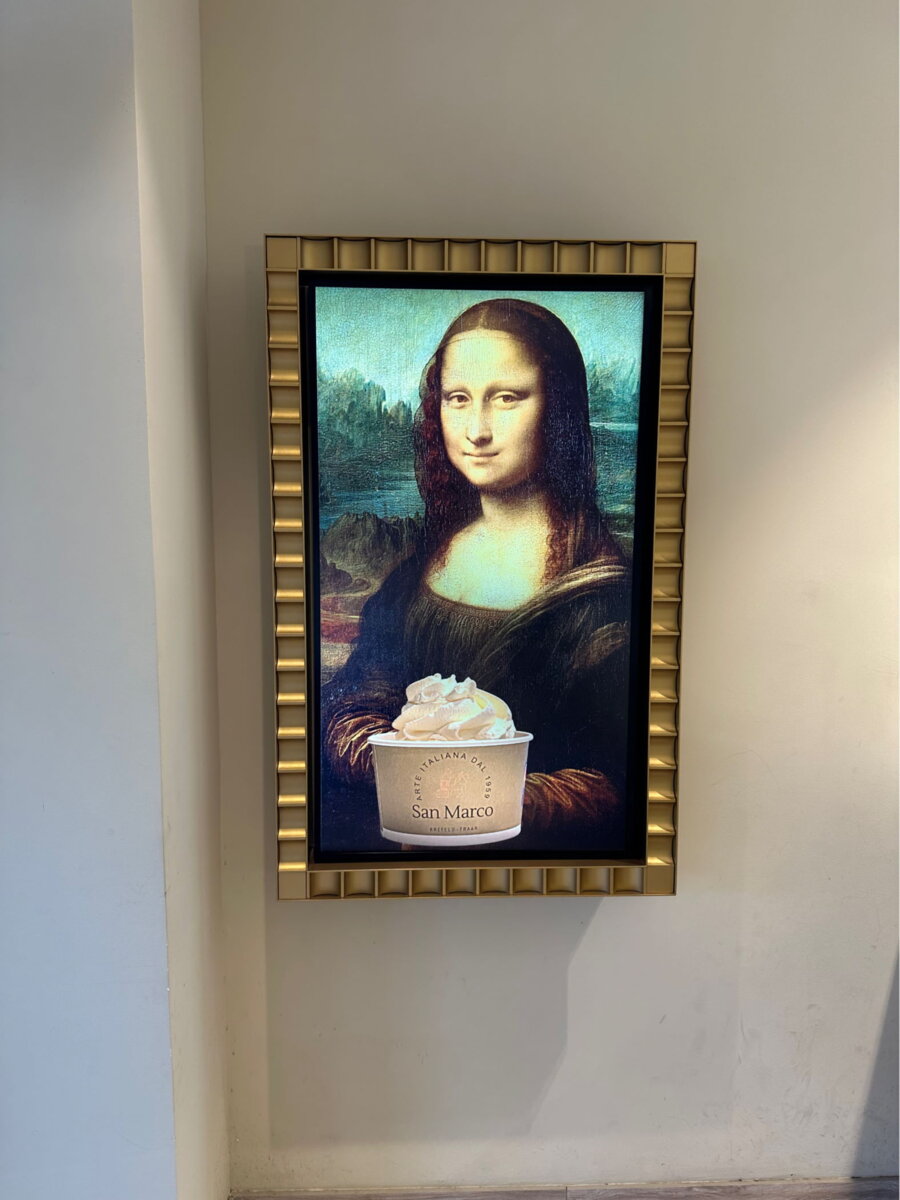 Mona Lisa mit Eis