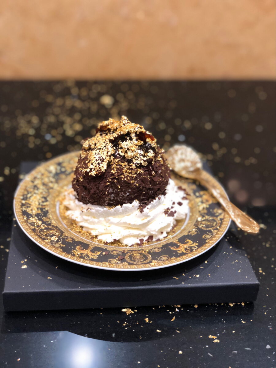 Dessert mit Schokolade